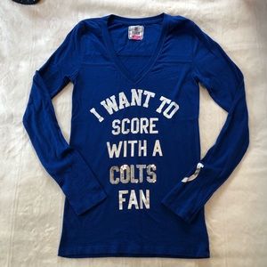 Victoria secret NFL colts top women blue small